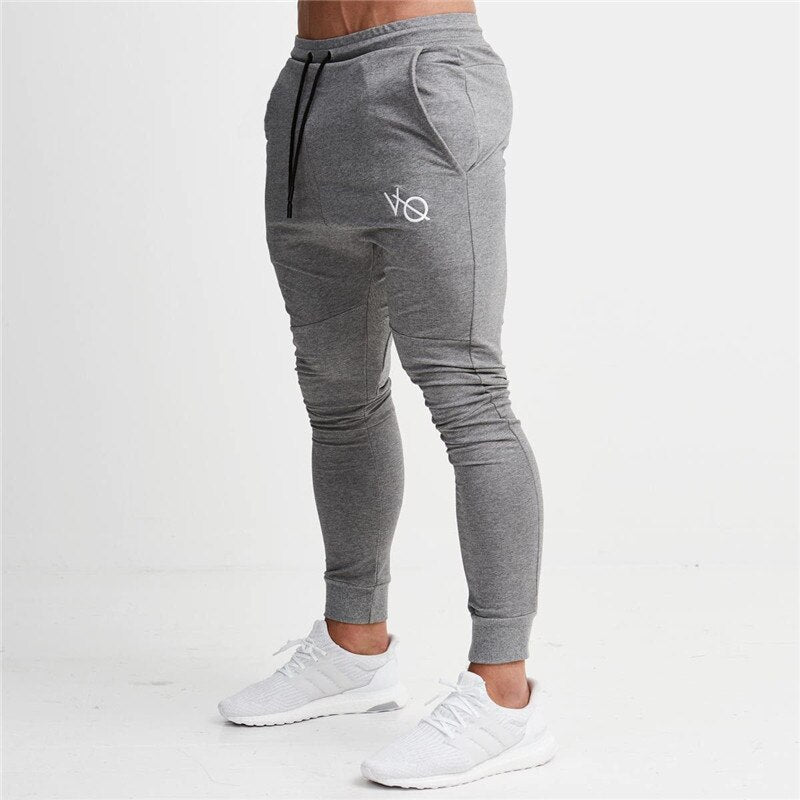 Men Cotton Pullover Hoodie Sweatpants Two Piece Jogger Gym Running Training Sportswear Men Clothing