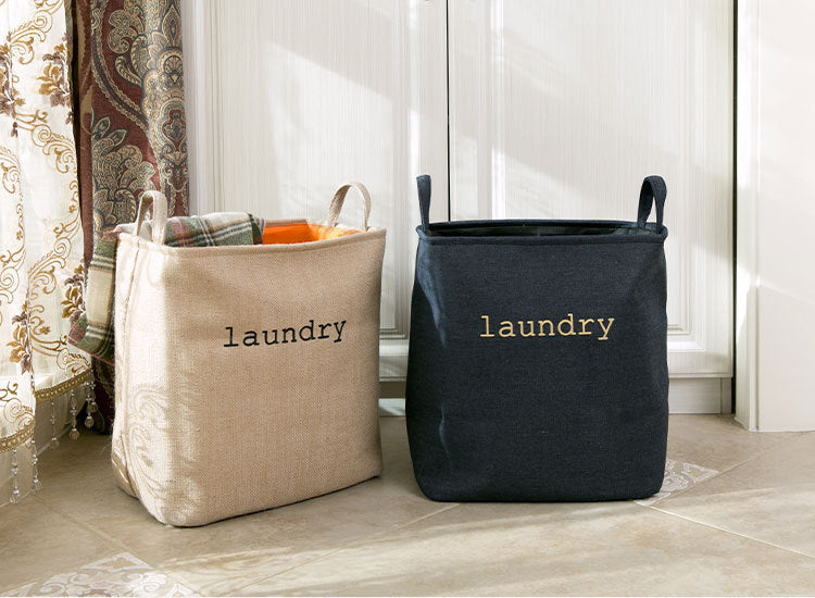 Portable Felt Handy Dirty Clothes Storage Basket Bathroom Laundry Basket Environment Living Room Kids Toy Clothes Baskets