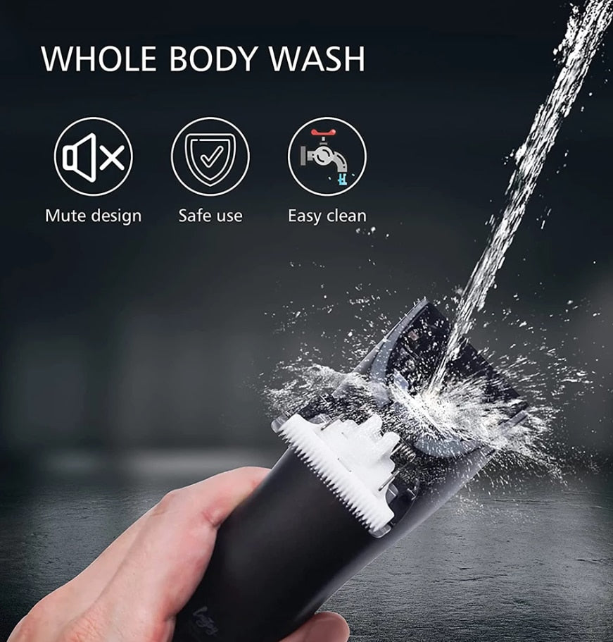 Body Trimmer for Men Rechargeable Balls Skin Safe Waterproof Electric Manscaping Trimmer Professional Hair Clipper