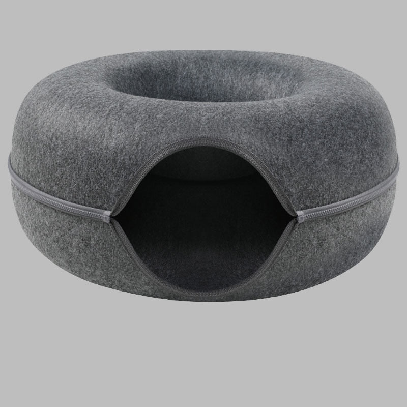 Donut Pet Cat Tunnel Interactive Play Toy