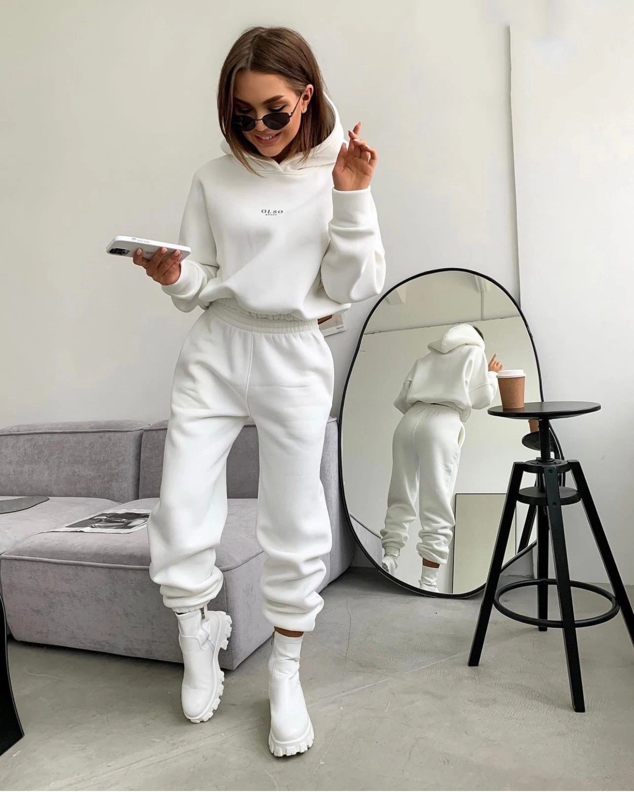 Women Tracksuit Sports Women Two Piece Set 2022 Leisure Solid Long Sleeve