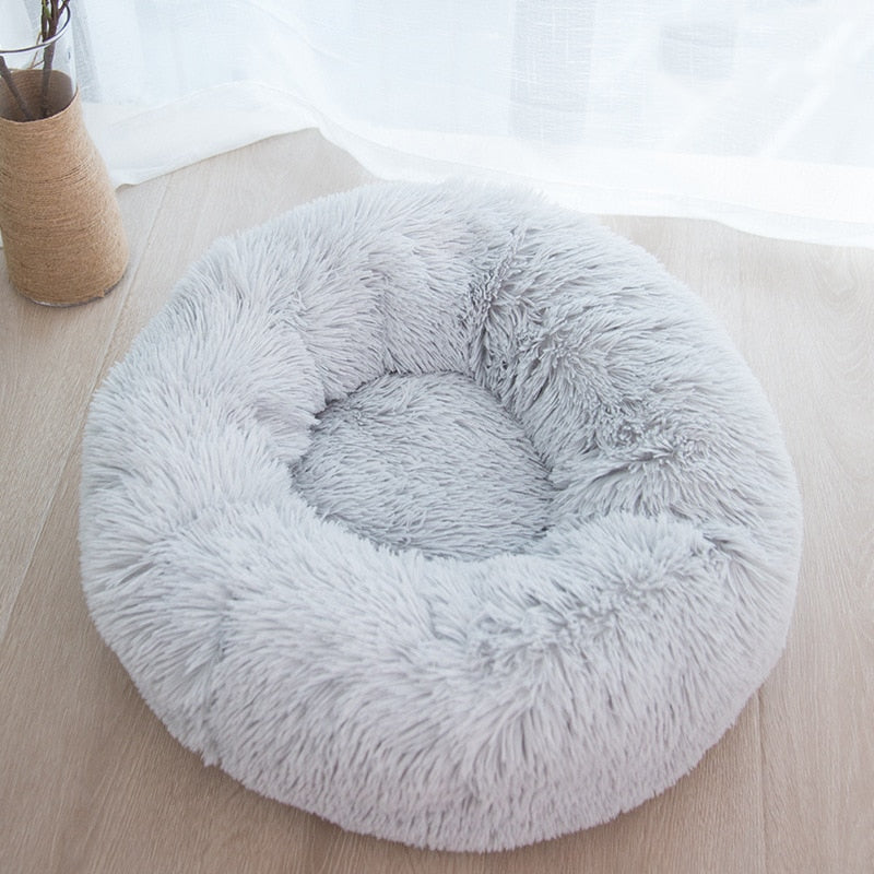 Super Soft Cat & Dog Bed Comfortable Donut Round