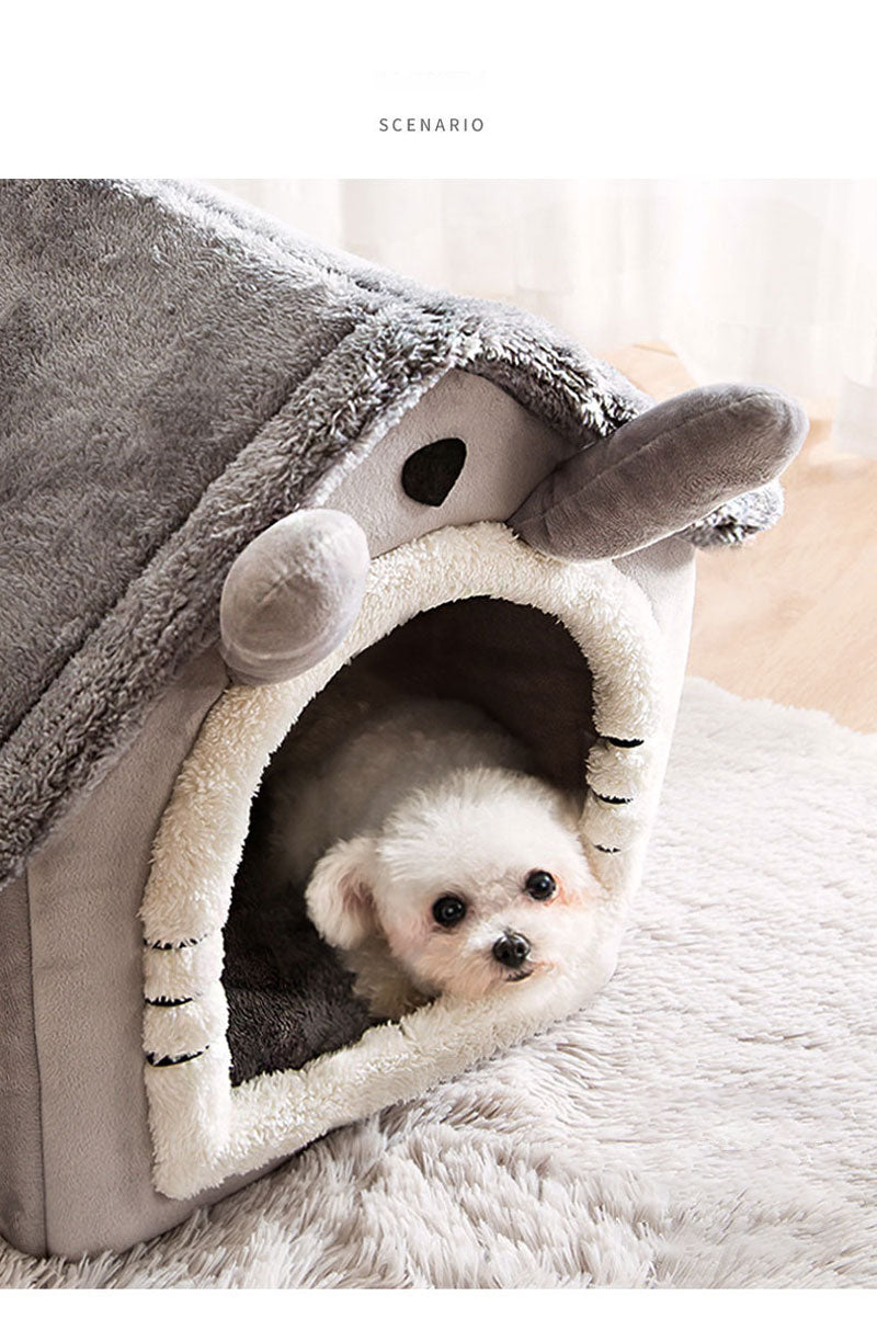 Foldable Dog House Kennel Bed Mat