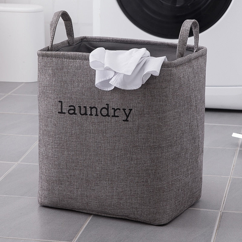 Portable Felt Handy Dirty Clothes Storage Basket Bathroom Laundry Basket Environment Living Room Kids Toy Clothes Baskets