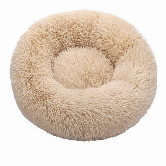 Super Soft Cat & Dog Bed Comfortable Donut Round