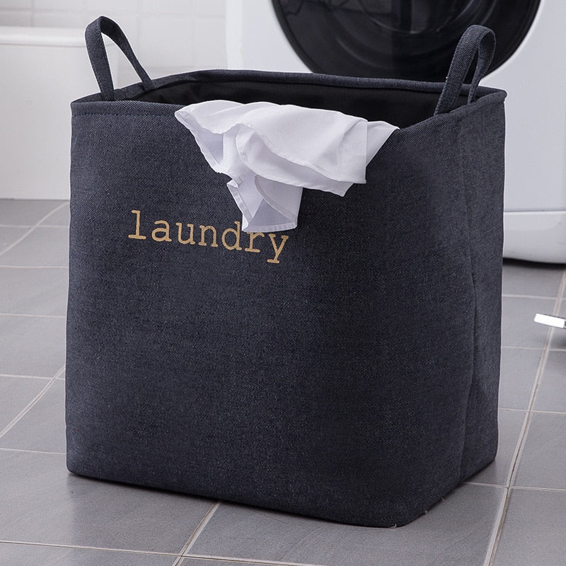 Portable Felt Handy Dirty Clothes Storage Basket Bathroom Laundry Basket Environment Living Room Kids Toy Clothes Baskets