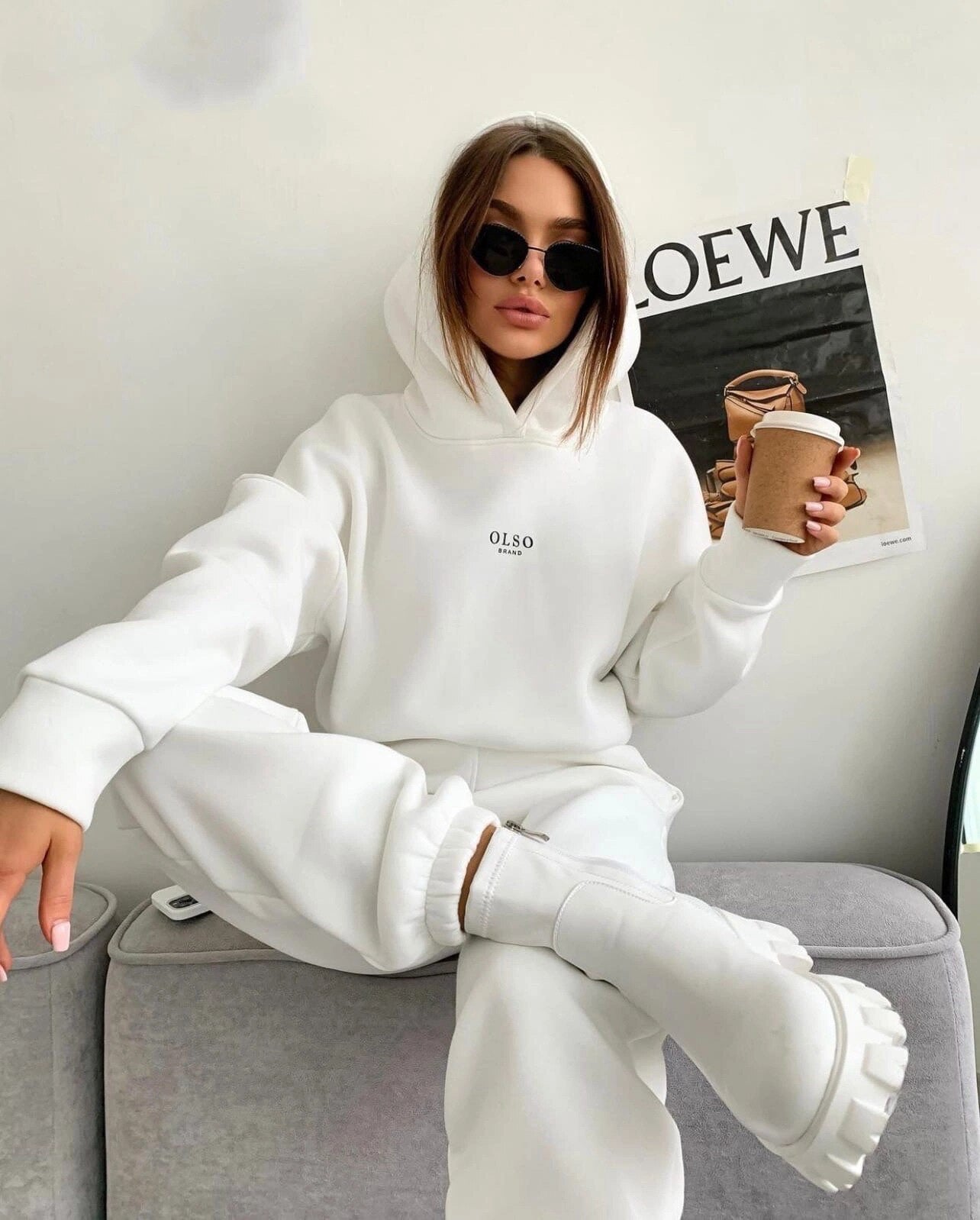 Women Tracksuit Sports Women Two Piece Set 2022 Leisure Solid Long Sleeve