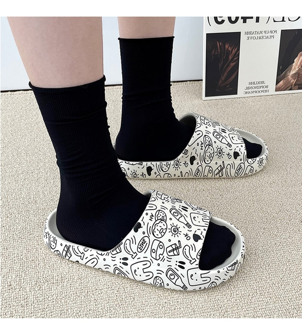 Printed Beach Sandals Anti Slip