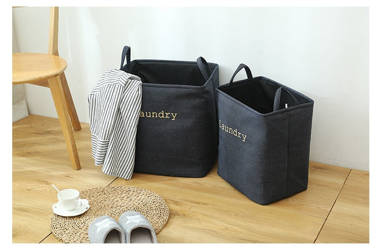 Portable Felt Handy Dirty Clothes Storage Basket Bathroom Laundry Basket Environment Living Room Kids Toy Clothes Baskets