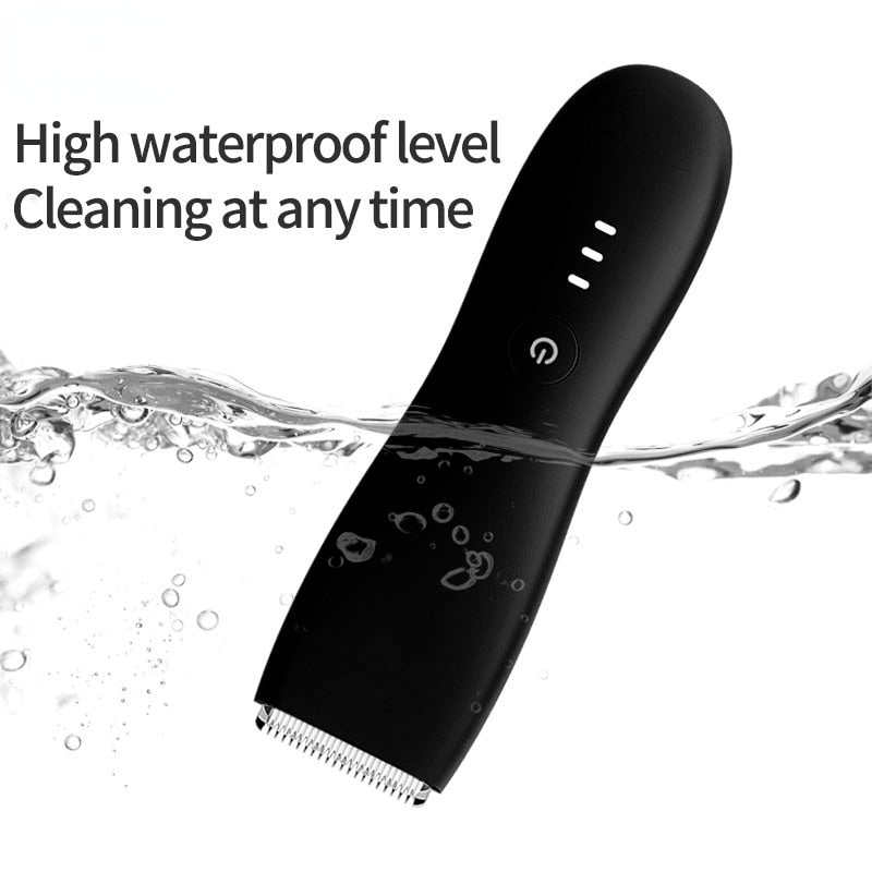 Body Trimmer for Men Rechargeable Balls Skin Safe Waterproof Electric Manscaping Trimmer Professional Hair Clipper