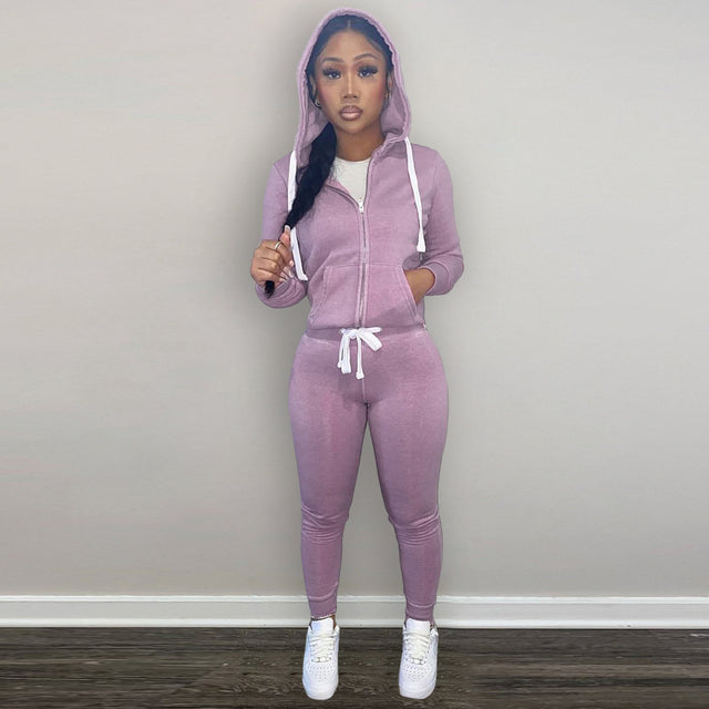 Womens 2 Piece Tracksuit Set