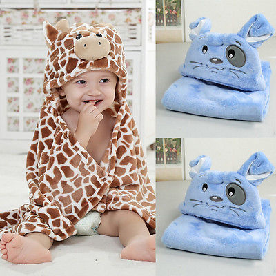 Babys Hooded Bath Towels