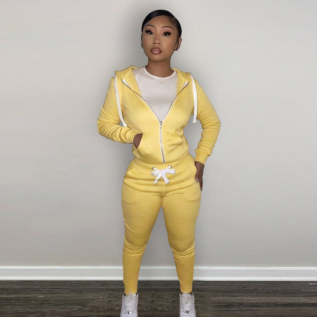 Womens 2 Piece Tracksuit Set