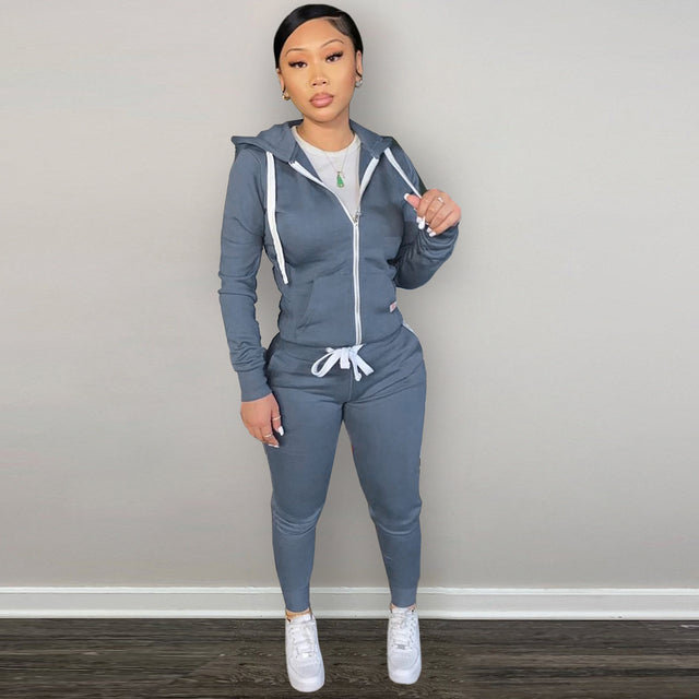 Womens 2 Piece Tracksuit Set